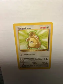 1999 Pokemon TCG Kangaskhan Jungle 21/64 Non Holo Rare Card Vintage WOTC LP - Image 4