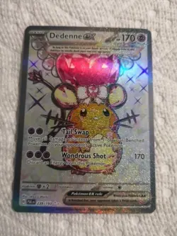 Pokemon Dedenne EX Paldea Evolved Card 239/193 Ultra Rare Full Art SV Holo - Image 1