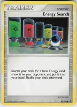 Pokemon TCG Energy Search 90/100 Majestic Dawn Common card Normal - Image 1