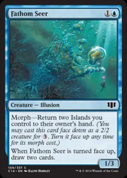 Fathom Seer - Medium Play MTG Commander 2014 Edition - Image 1