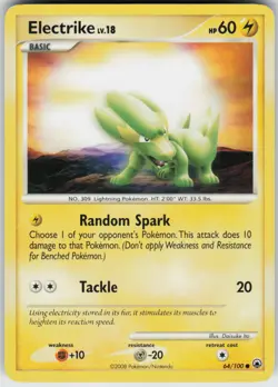 Pokemon TCG Electrike 64/100 Majestic Dawn Common card Normal - Image 1