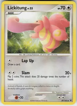 Pokemon TCG Lickitung 39/100 Majestic Dawn Uncommon card Normal - Image 1