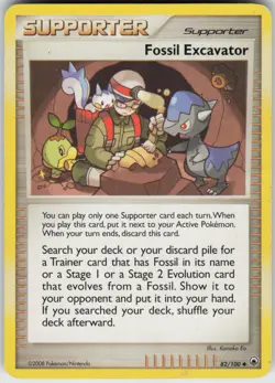 Pokemon TCG Fossil Excavator 82/100 Majestic Dawn Uncommon card Normal - Image 1