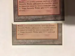 2X MTG 4TH EDITION MISHRA'S FACTORY ONE IS ALTERNATE ART / SP/NM / WRONGWAY052 - Image 2