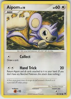 Pokemon TCG Aipom (50) 50/100 Majestic Dawn Common card Normal - Image 1
