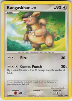 Pokemon TCG Kangaskhan 38/100 Majestic Dawn Uncommon card Normal - Image 1