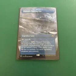 MTG Otawara, Soaring City 414 Rare Borderless Kamigawa Neon Dynasty - Image 1