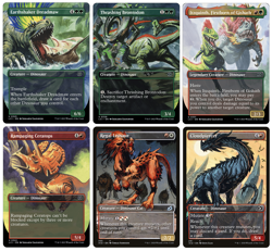 MTG - 6 x Different SHOWCASE Dinosaur spells for Commander deck builds - M/NM - Image 1