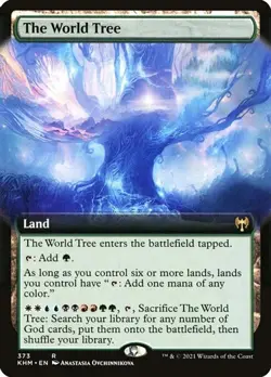 The World Tree - Foil Extended Art KHM NM MTG - Image 1