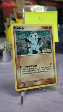 Pokemon EX Legend Maker Machop Reverse Holo Card #57/92 Near NM Condition - Image 3