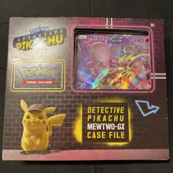 Pokemon TCG Detective Pikachu Mewtwo GX Case File Box Brand New Sealed - Image 1