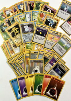 Pokemon Cards - Base Set TCG Lot 70+ Cards NO DUPES - Holo Clefairy Lass Breeder - Image 1