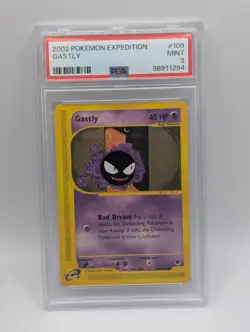 2002 Pokemon Expedition Gastly 109/165 PSA 9 - Image 1