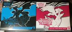 Pokemon Black Bolt & White Flare Elite Trainer Box ETB Set of 2 Both(Small Tear) - Image 1