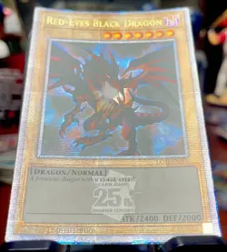 Red-Eyes Black Dragon LC01-EN006 Quarter Century Secret Rare Limited Yugioh NM - Image 2