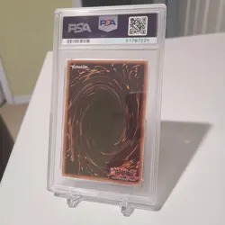 YUGIOH Black Winged Dragon Ghost Rare Unlimited TSHD-EN040 PSA 9 Misprint - Image 2