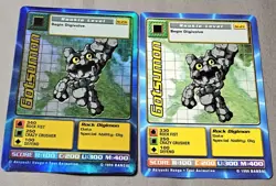 Digimon Gotsumon ST-23S Holo Foil Bandai Digimon Card 1999 Rare LP/MP - Image 1