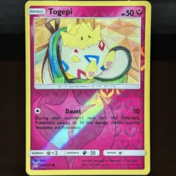 Togepi 136/214 LP/NM Reverse Holo Unbroken Bonds Foil SM Pokemon Card cute egg - Image 1