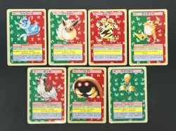 Topsun Pokemon Card Japanese Vaporeon Flareon Raichu Green Blue Back #2501180002 - Image 2