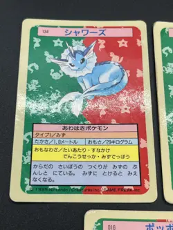 Topsun Pokemon Card Japanese Vaporeon Flareon Raichu Green Blue Back #2501180002 - Image 4