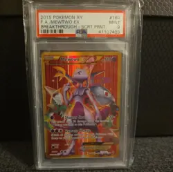 Mewtwo EX 164/162 BREAKthrough Pokemon Card Ultra Rare Full Art - PSA 9 MINT - Image 3