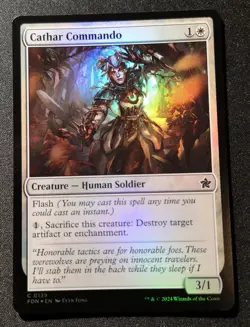Cathar Commando - Foil - FDN - MTG - EN - NM - 0139 - Image 1