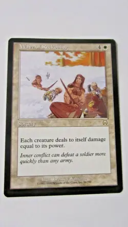Magic The Gathering - Wave Of Reckoning Card - Mercadian Masques - Image 1
