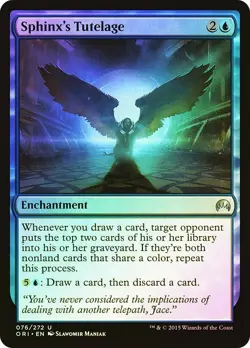 1 NM MTG FOIL Sphinx's Tutelage - Magic Origins English - Image 1