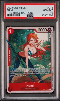 One Piece Card Game PSA 10 NAMI ST10 Alt Art | OP01-016 Three Captains Rare OPCG - Image 1
