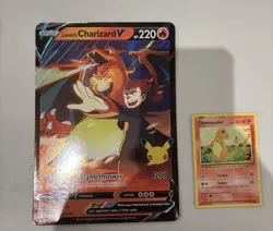 LANCE'S CHARIZARD V SWSH133 JUMBO Celebrations Promo - Pokemon TCG - Image 1