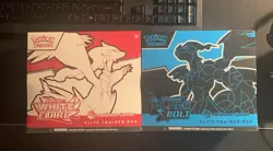 Pokemon TCG Scarlet Violet Black Bolt White Flare Pokemon Center ETBs - Image 1