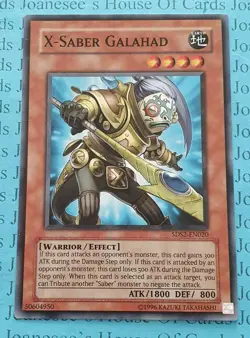 X-Saber Galahad 5DS2-EN020 Yu-Gi-Oh Card (U) New - Image 1