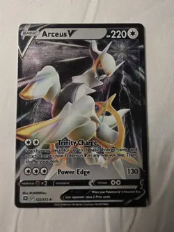 Arceus V 122/172 Ultra Rare Brilliant Stars Pokemon TCG METAL CARD PROMO NM - Image 1