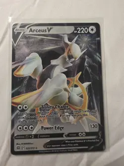 Arceus V 122/172 Ultra Rare Brilliant Stars Pokemon TCG METAL CARD PROMO NM - Image 3