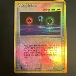 Energy Restore 81/109 Pokemon Card TCG Ruby and Sapphire Reverse Holo - Image 1