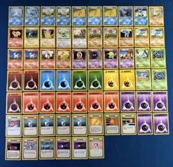 Pokemon Base Set Card Lot 66 Cards Trainer Energy LP Lot 4/4 - Image 1