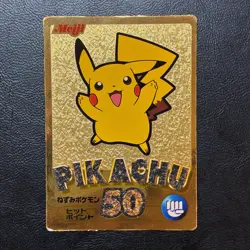 Pikachu Meiji Get Card Foil Holo Japanese Pokemon Nintendo From Japan - Image 2