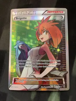 Brigette (Full Art) 161/162 Breakthrough Holo Pokemon Card Trainer Supporter - Image 1
