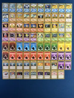 Pokemon Base Set Card Lot 79 Cards Trainer Energy LP Lot 3/4 - Image 1