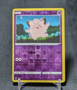 Clefairy Common Reverse Holo Psychic 2020 Vivid Voltage Pokemon TCG Card 063/185 - Image 1