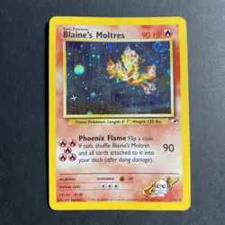 Blaine's Moltres - 1/132 - Pokemon Gym Heroes Unlimited Holo Rare Card WOTC HP - Image 1