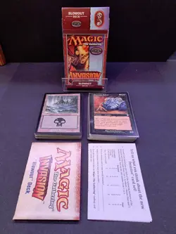 MtG Invasion 'Blowout' Theme Deck from 2000 | Opened - Complete - Image 1
