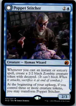 1 x Poppet Stitcher // Poppet Factory - Innistrad: Midnight Hunt - NM-Mint - MTG - Image 1