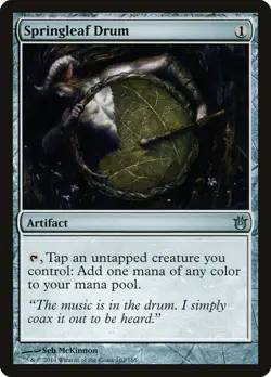 1x Springleaf Drum -NM/LP - Born of the Gods - SPARROW MAGIC mtg - Image 1