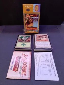 MtG Invasion 'Pummel' Theme Deck from 2000 | Opened - Complete - Image 1