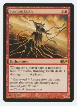1x Burning Earth #130/249 - Magic 2014 (M14) - MTG Magic The Gathering - NM - Image 1