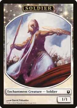 4x Soldier Token Enchantment Creature - NM/LP - BNG - SPARROW MAGIC mtg - Image 1