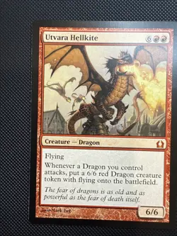 2x MTG Utvara Hellkite Return to Ravnica Mythic 110/274 Regular [LP] - Image 2