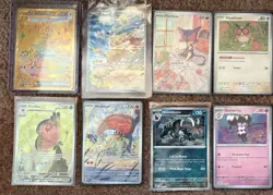 Pokemon Prismatic Evolutions Black Bolt White Flare IR Full Art Gold Lot Of 26 - Image 1