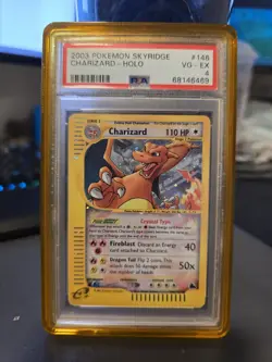 Pokemon Charizard Crystal Type Skyridge Holo Rare #146 PSA 4 - Image 1